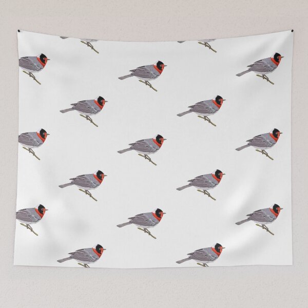 Item preview, Red Faced Warbler designed and sold by VerdeDoodleDuck.