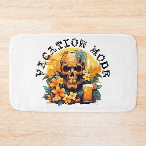 Item preview, Skull and Drink - Vacation Mode (Black Lettering) designed and sold by VelvetRoom.
