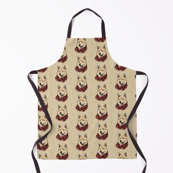 Item preview, Korean Jindo Christmas Plaid Watercolor designed and sold by rafaeltto.