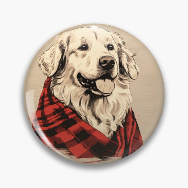 Item preview, Kuvasz Christmas Plaid Watercolor designed and sold by rafaeltto.