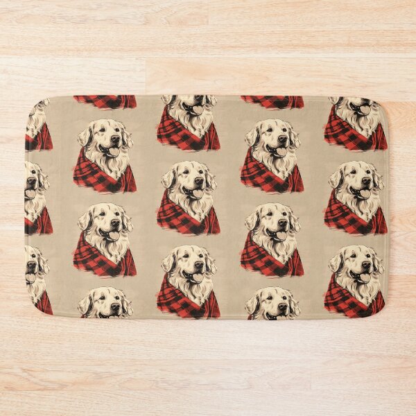 Item preview, Kuvasz Christmas Plaid Watercolor designed and sold by rafaeltto.
