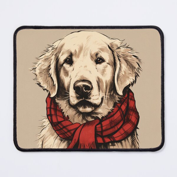 Item preview, Kuvasz Christmas Plaid Watercolor designed and sold by rafaeltto.