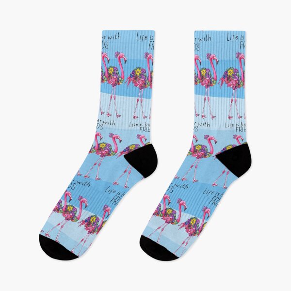 Item preview, Life is Better with Flamingo Friends designed and sold by ShelleyYlstArt.