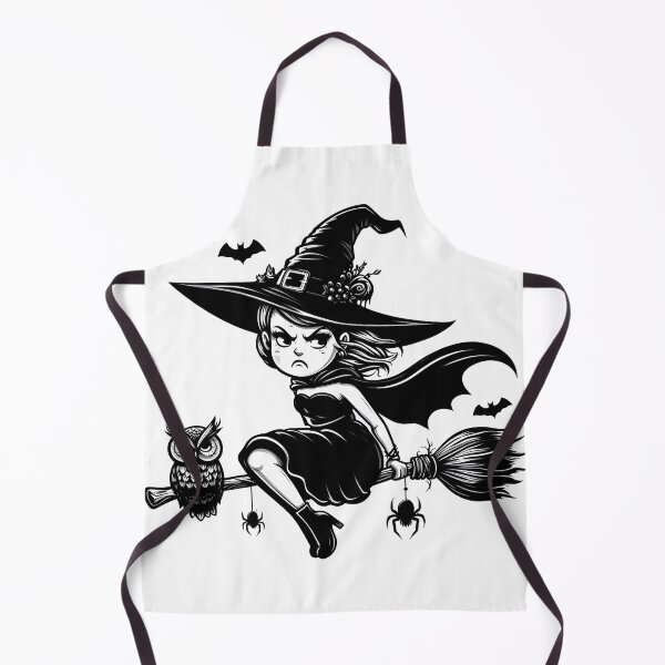 Item preview, Angry flying witch and her owl designed and sold by HcnDesigner.