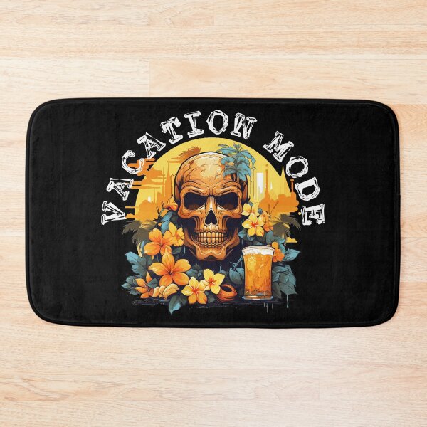 Item preview, Skull and Drink - Vacation Mode (White Lettering) designed and sold by VelvetRoom.