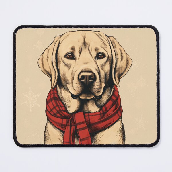Item preview, Labrador Retriever Christmas Plaid Watercolor designed and sold by rafaeltto.