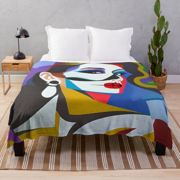 Item preview, Abstract woman with candy skull makeup - Day of the Dead designed and sold by AnimeAero.