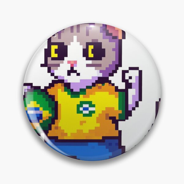 Item preview, Pixel art brazilian kitten designed and sold by Tiagoribo.