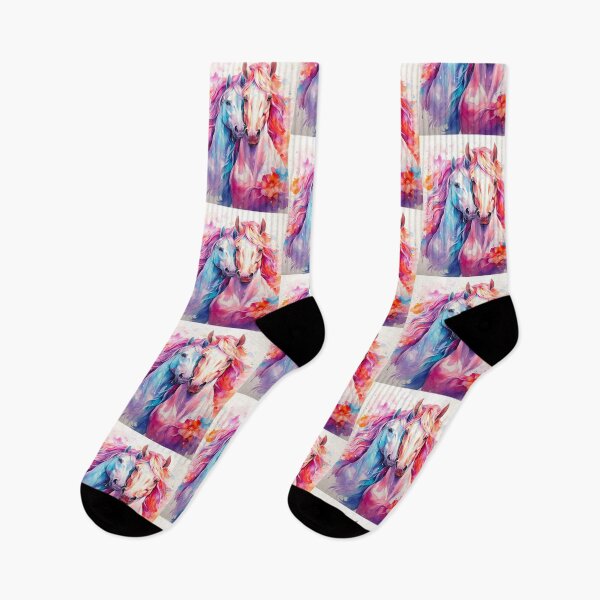 Item preview, Watercolor horses print designed and sold by PaperieJennifer.