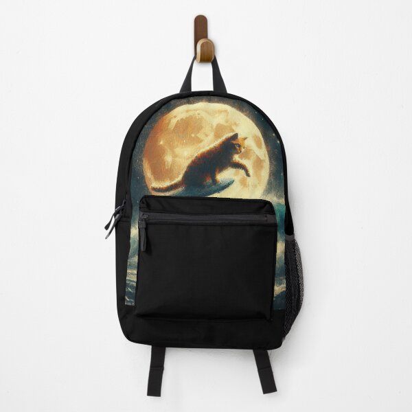 Item preview, Cat surfing pass the moon. designed and sold by Demetria3.