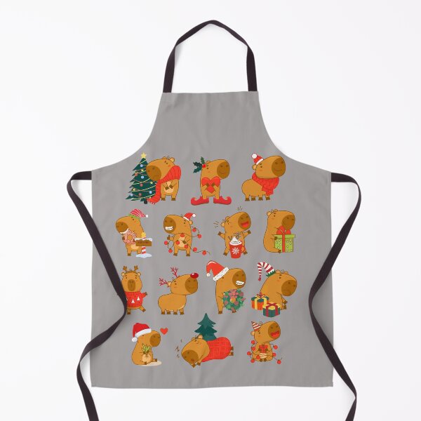 Item preview, Capybara Christmas Time, Happy Christmas designed and sold by GOLDENGARDENART.