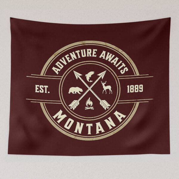Item preview, Adventure Awaits. Montana - 406 (1) designed and sold by Gilby-Designs.