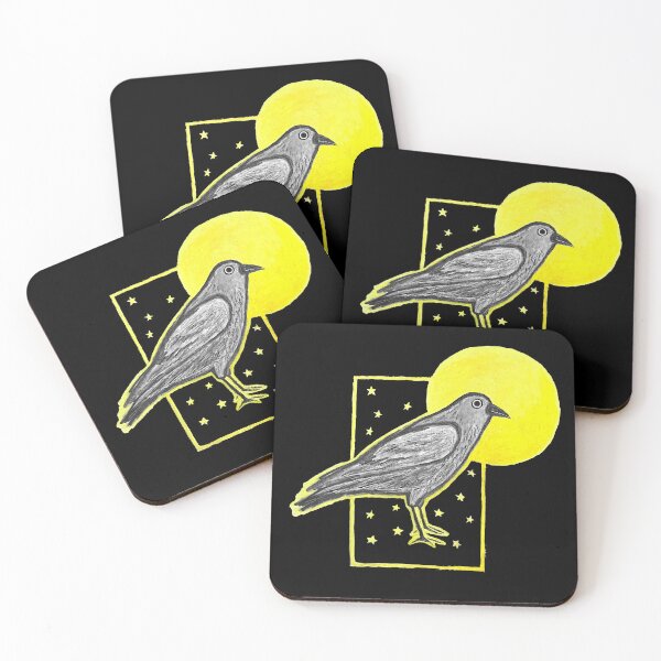 Item preview, Moonlit Crow designed and sold by deathtarot.