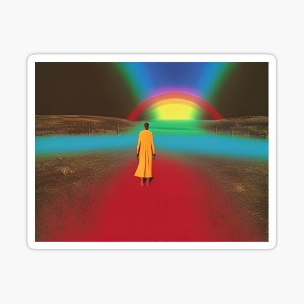 rainbow road Sticker