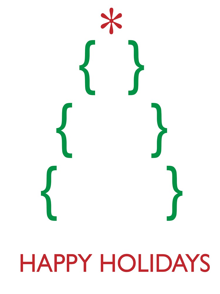 "ASCII Art Christmas Tree Happy Holidays" Kids TShirt by charlotte