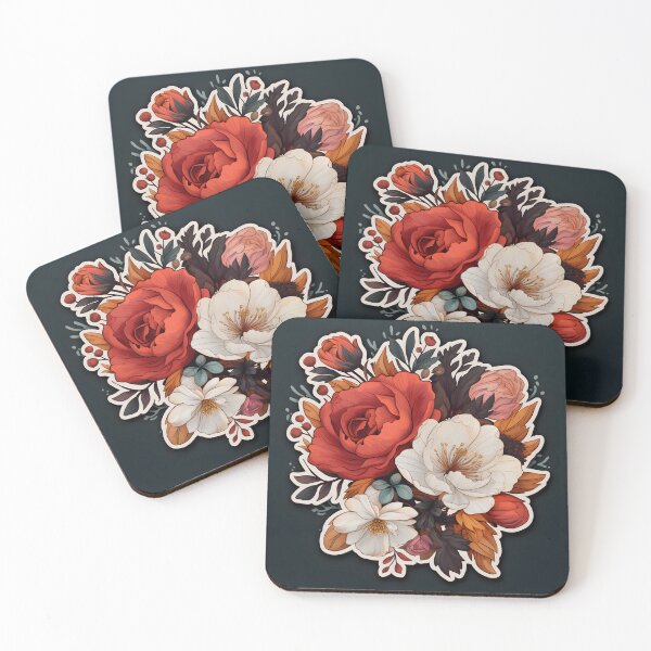 Item preview, Midnight Garden: A Tapestry of Vibrant Blooms designed and sold by aeconomo.
