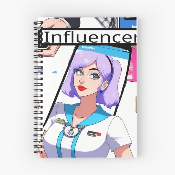 Artikelvorschau, Influencer. Shirt oder Aufkleber für Social-Media-Influencer entworfen und verkauft von AnimeAero.