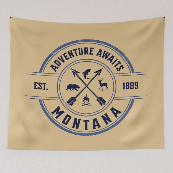 Item preview, Adventure Awaits. Montana - 406 (2) designed and sold by Gilby-Designs.