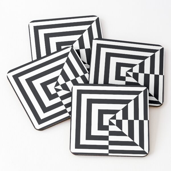 Item preview, Abstract Square Black Pattern Design by ZeesDesign on Redbubble designed and sold by ZEESDESIGN.