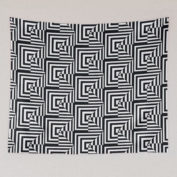 Item preview, Abstract Square Black Pattern Design by ZeesDesign on Redbubble designed and sold by ZEESDESIGN.