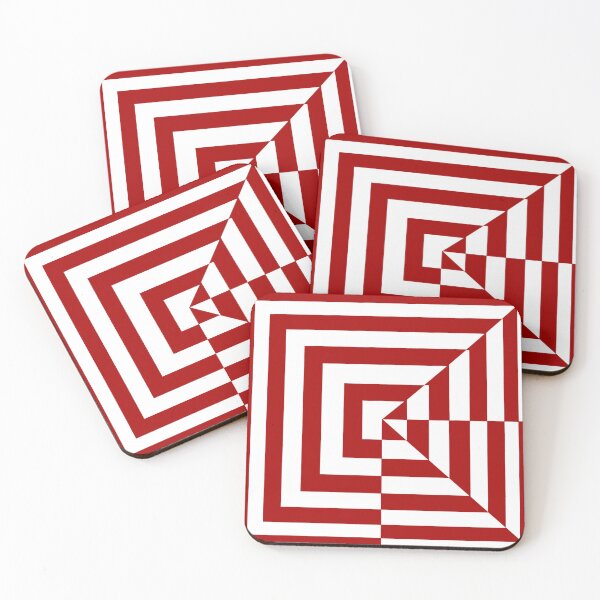 Item preview, Abstract Square Red Pattern Design by ZeesDesign on Redbubble designed and sold by ZEESDESIGN.