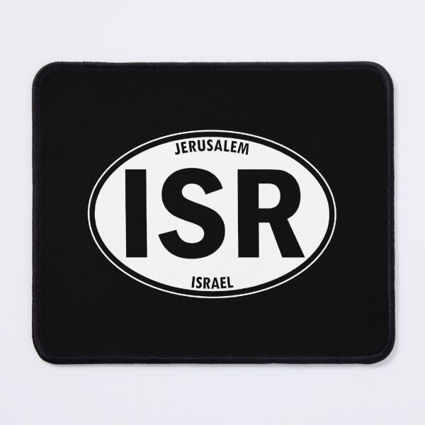 Item preview, ISR - Israel - Jerusalem Oval Travel Bumper Sticker for your Car or Luggage.  designed and sold by BBTravels.