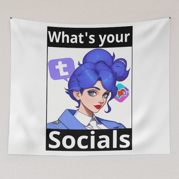 Item preview, What's your Socials - Social influencer series designed and sold by AnimeAero.