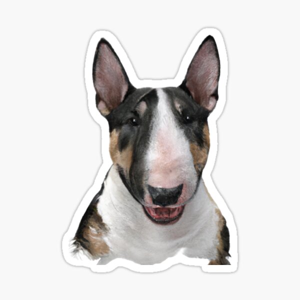Item preview, Tricolor Bull Terrier Dog Portrait designed and sold by Kenny8716.