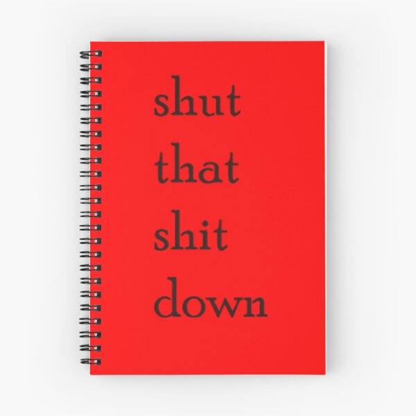 Item preview, shut that shit down designed and sold by annesblueart.