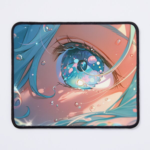 Item preview, Beautiful Blue Underwater Anime Eye designed and sold by bubblegoth.