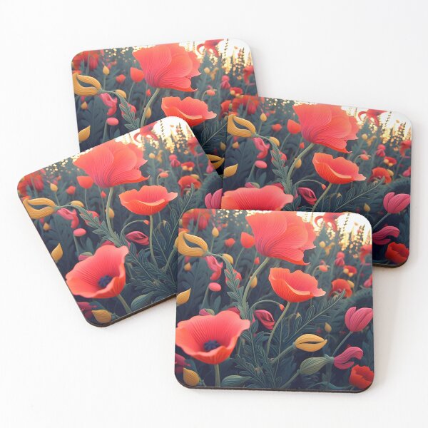 Item preview, Poppy Field at Dusk designed and sold by aeconomo.