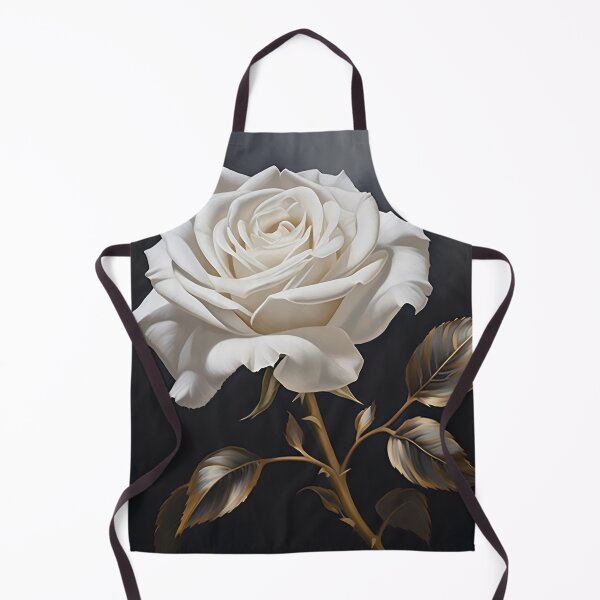 Item preview, White rose with gold leaf painting designed and sold by dcrc.