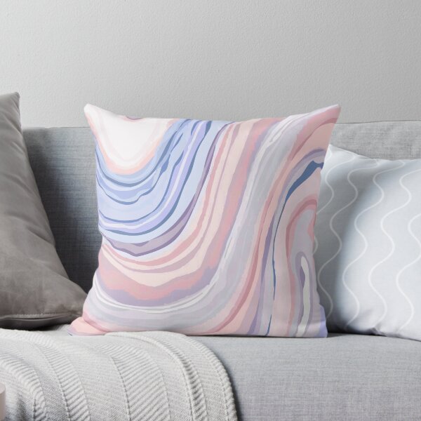 Pastel Marble Throw Pillow
