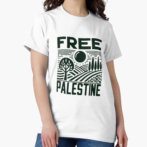 Item preview, Landscape of Unity: Free Palestine designed and sold by Retro Travel Design.