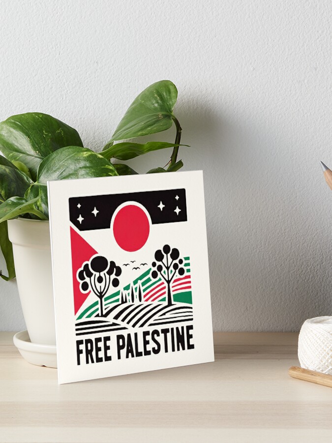Impression rigide for Sale avec l'œuvre « Palestine libre