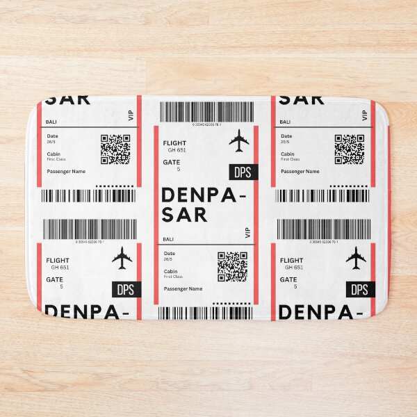 Item preview, Denpasar (DPS) Bali Airplane Boarding Pass designed and sold by RoamInk.