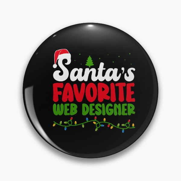 Item preview, Santa's Favorite Web Designer designed and sold by ArtMeetsPizza.