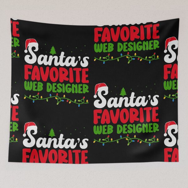 Item preview, Santa's Favorite Web Designer designed and sold by ArtMeetsPizza.