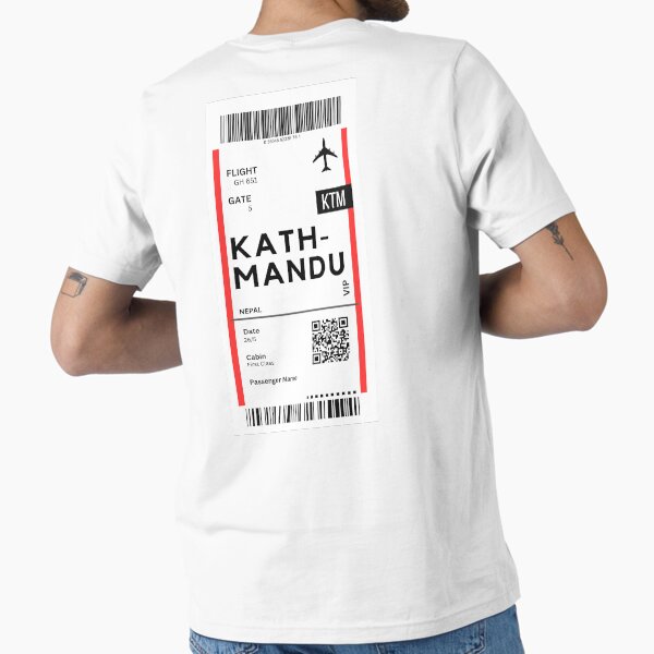 Kathmandu (KTM) Nepal Airplane Boarding Pass