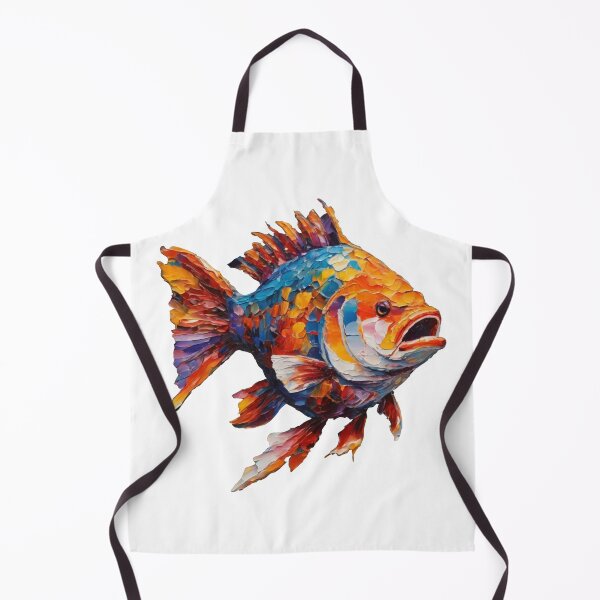 Item preview, Tilapia fish at the bottom of the sea - oil painting designed and sold by ShabayekShop.