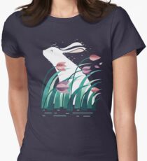 Camiseta entallada para mujer Conejo, descansando