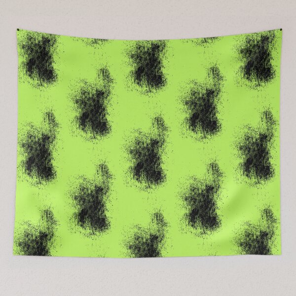 Item preview, Dusty Black Ink Splash with Green Background designed and sold by MyArt23.