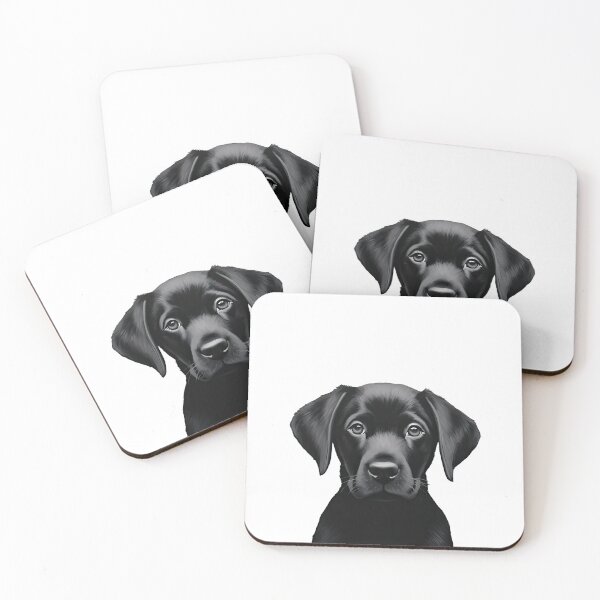 Item preview, black labrador retriever puppy designed and sold by DreamyDaisy.