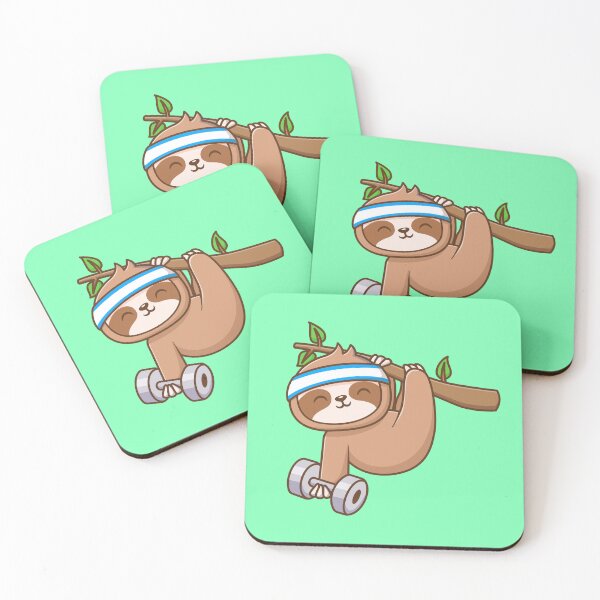 Item preview, Sloth's Strength: A Cute Cartoon Workout designed and sold by hjian8219.