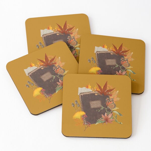 Item preview, Cozy fall aesthetic nature with butterfly on vintage old book designed and sold by VieBelieve.