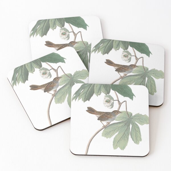 Item preview, Swamp Sparrow Bird Vintage Chromolithograph by Audubon and Havell Sweet Pretty Happy Birdwatching Gift designed and sold by ElegantTeaTime.