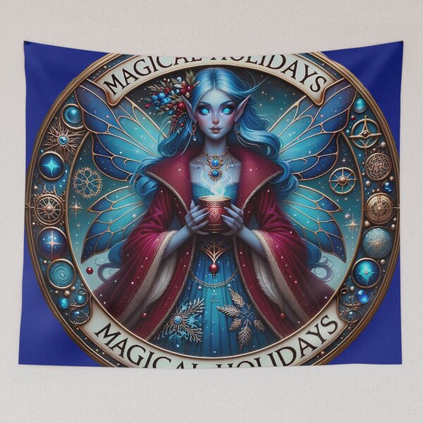 Item preview, Midnight Enchanted Fairy Elven Princess Amidst Cosmic Festive Celebrations designed and sold by mmllcadmin.