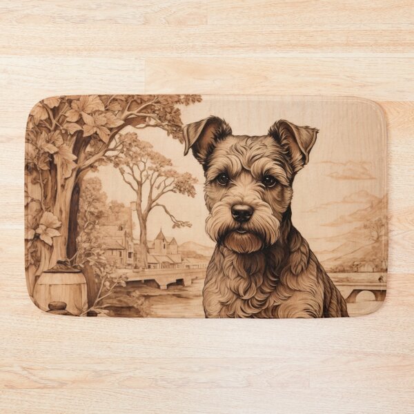 Item preview, Miniature Schnauzer: The Endearing Elegance of Wood (Pyro Pets Art - 039) designed and sold by pyropetsart.