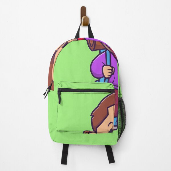Item preview, Adventurous Traveler: Cute Man with Backpack" designed and sold by hjian8219.