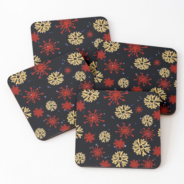 Item preview, Christmas Red And Gold-Colored Snowflakes Pattern  designed and sold by DEC02.